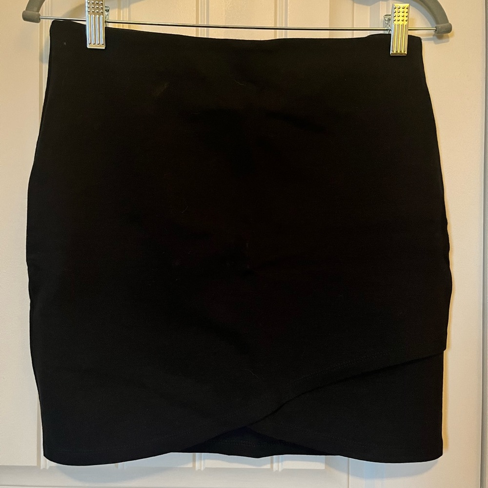Anthropologie black mini skirt